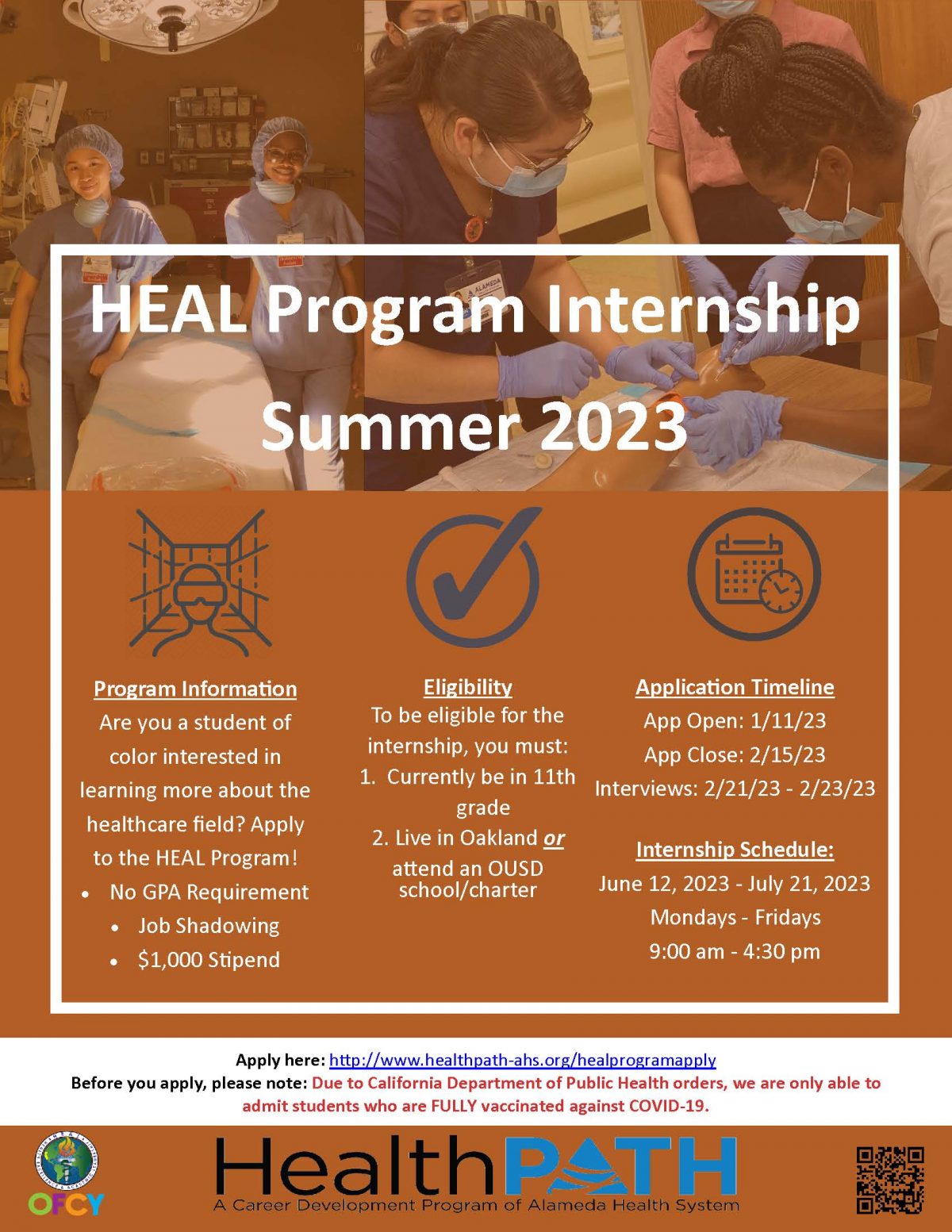 High School Internships HealthPATH